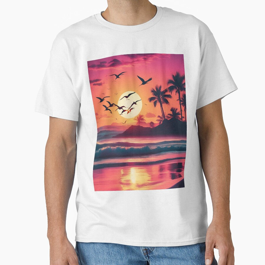 Sunset Serenity: Capture the Magic of the Beach with by Aqmean T-Shirts, Hoodie, Sweatshirt | BlankRebels.com (Image 1)