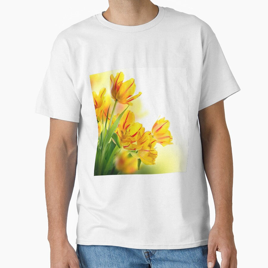 Pretty Yellow Floral Merchandise by cindyfordyce T-Shirts, Hoodie, Sweatshirt | BlankRebels.com (Image 1)