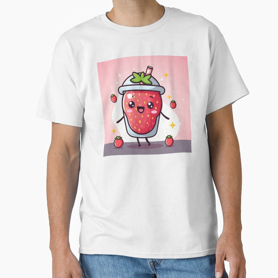 Stawberry in a bubble tea cup strawberry boba by SaraDatCool T-Shirts, Hoodie, Sweatshirt | BlankRebels.com (Image 1)