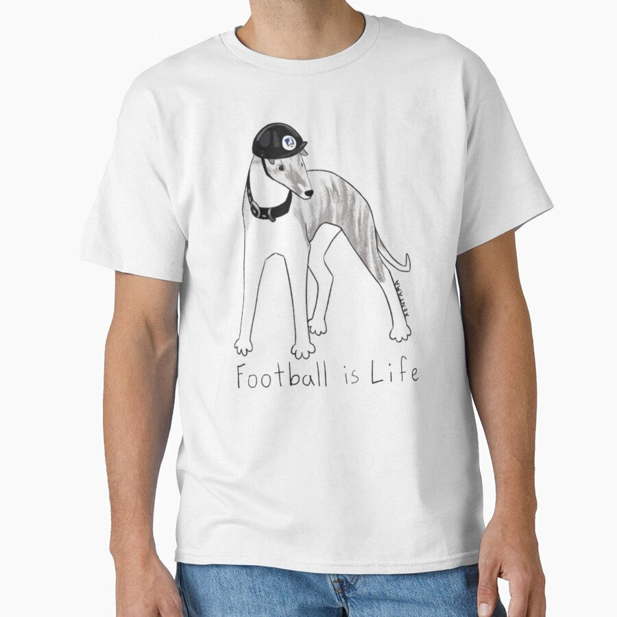 Football is Life funny dog by ShopBlais