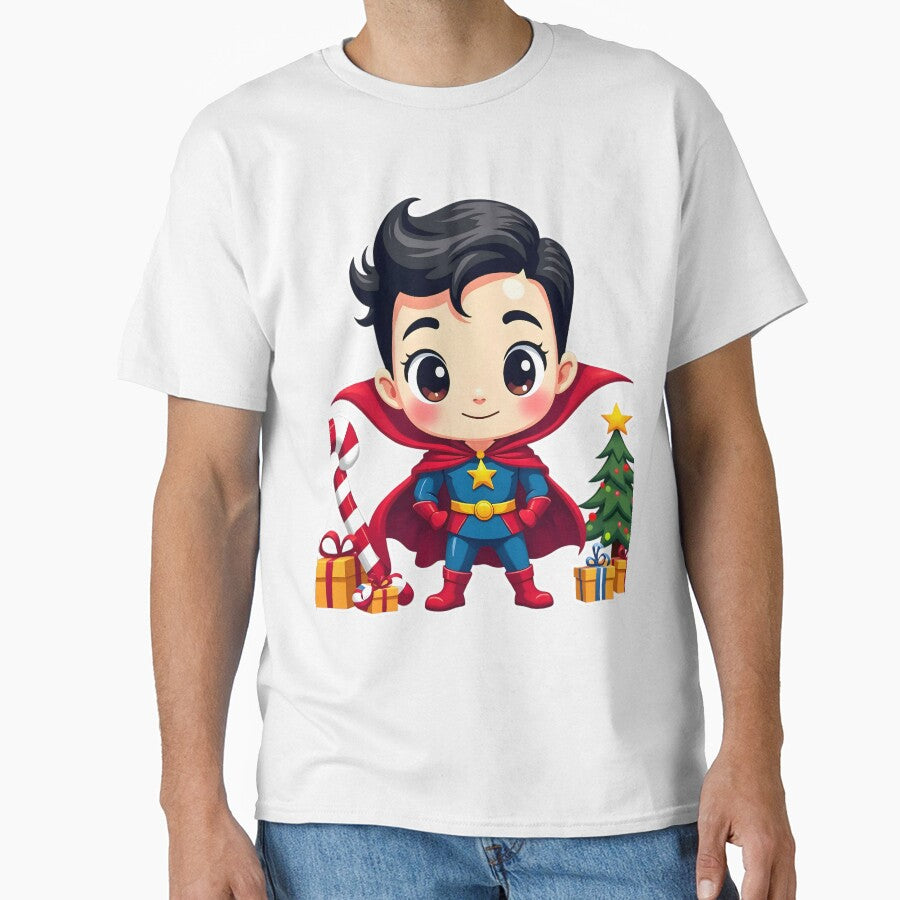 Festive Chibi Superhero - Christmas Cheer Edition by IMMIX Store T-Shirts, Hoodie, Sweatshirt | BlankRebels.com (Image 1)