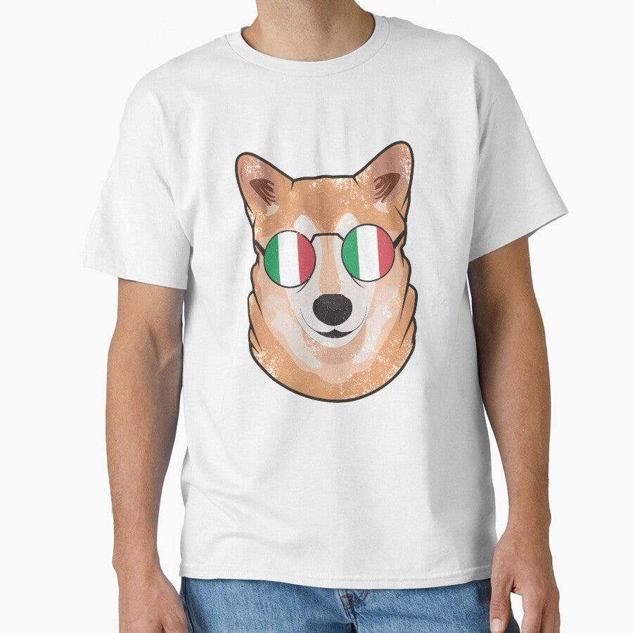 Vintage Patriotic Shiba Inu Italian Flag by feether-store