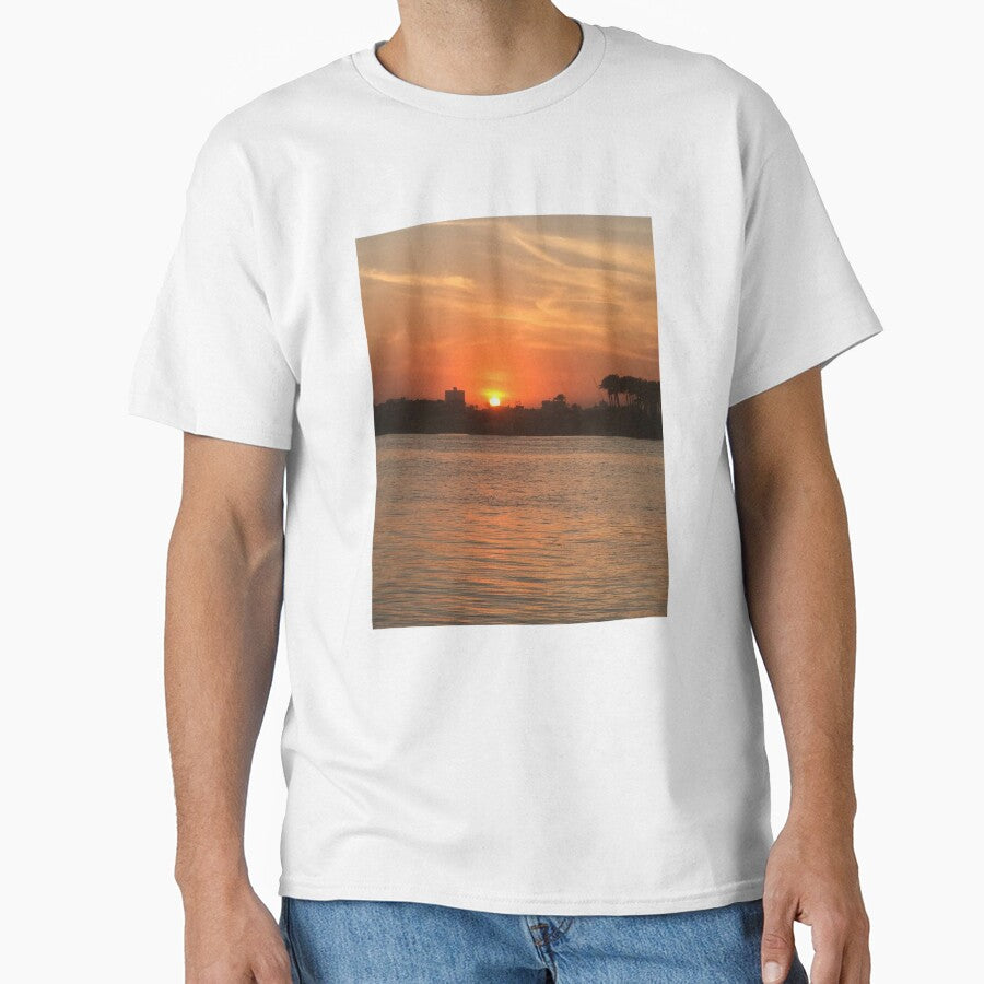 Sunset on the Nile real natural image by Yousran T-Shirts, Hoodie, Sweatshirt | BlankRebels.com (Image 1)