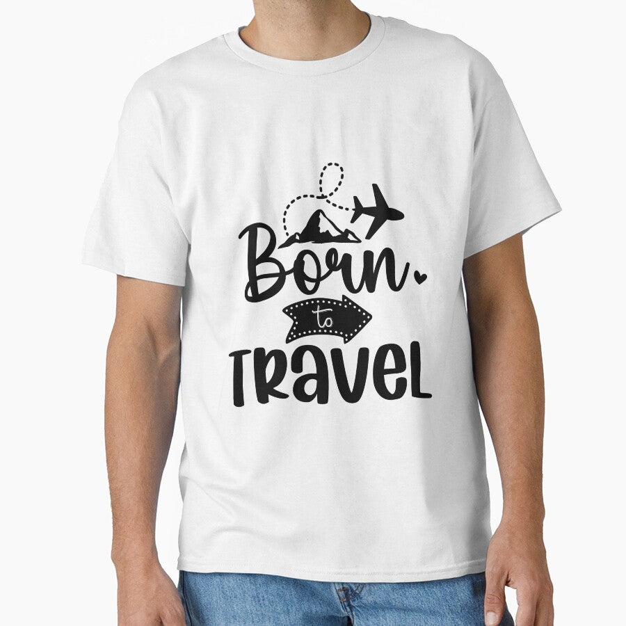 Born to Travel – Adventure & Wanderlust Quote Design by BeforeYuGo T-Shirts, Hoodie, Sweatshirt | BlankRebels.com (Image 1)