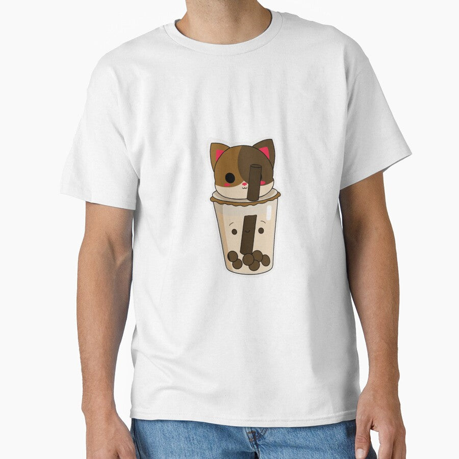 Chocolate Cat Bubble Tea by melthemoose T-Shirts, Hoodie, Sweatshirt | BlankRebels.com (Image 1)