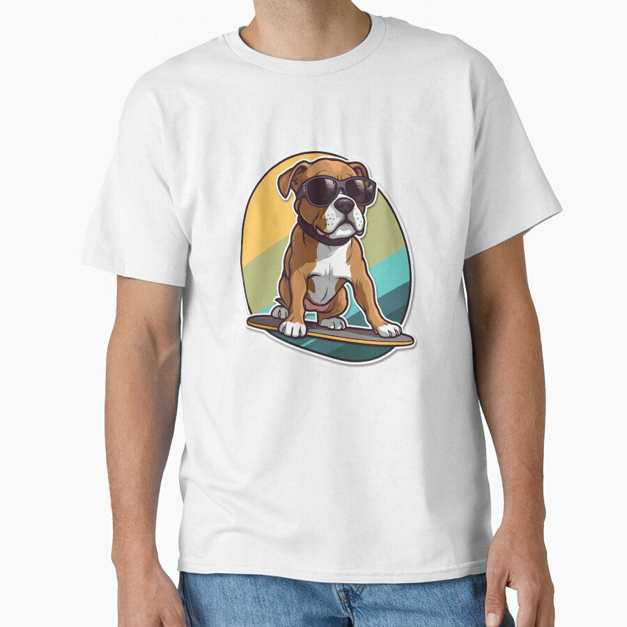 Skateboard Staffordshire Bull Terrier by Jdelgado813 T-Shirts, Hoodie, Sweatshirt | BlankRebels.com (Image 1)