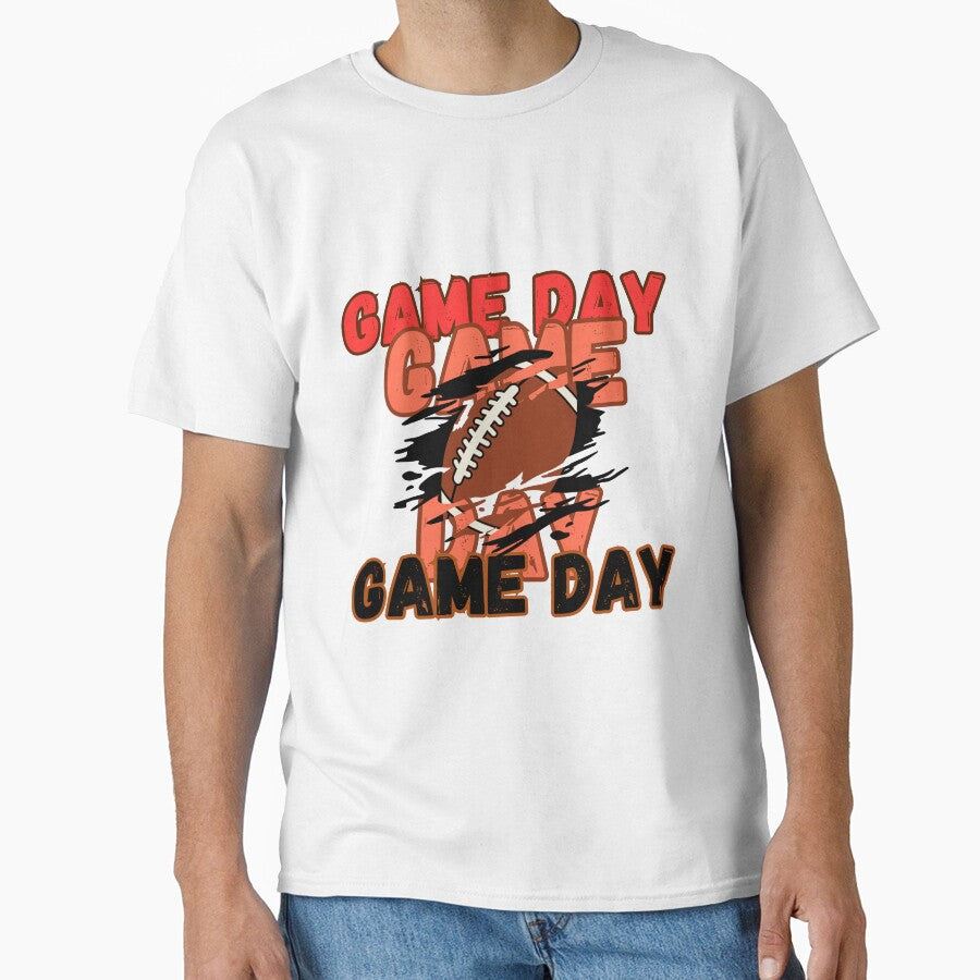 Game Day – Bold Football Design for Sports Fans by Brainy Bites19 T-Shirts, Hoodie, Sweatshirt | BlankRebels.com (Image 1)
