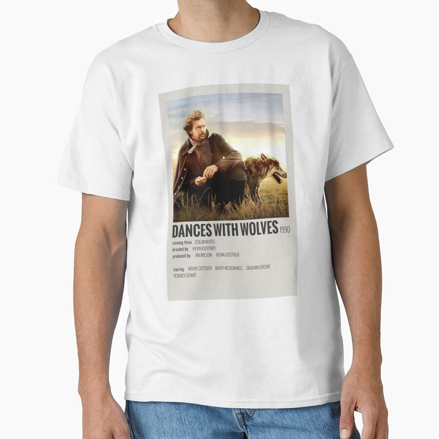Dances with Wolves (1990) by MoviePolaroid T-Shirts, Hoodie, Sweatshirt | BlankRebels.com (Image 1)
