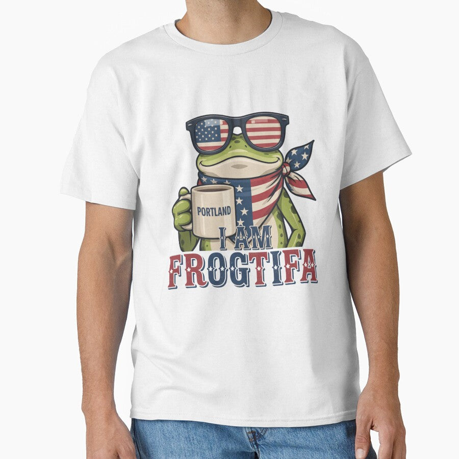 I Am Frogtifa Meme Frog Ribbit Revolution Portland by ArtPrestigeShop T-Shirts, Hoodie, Sweatshirt (Image 1)