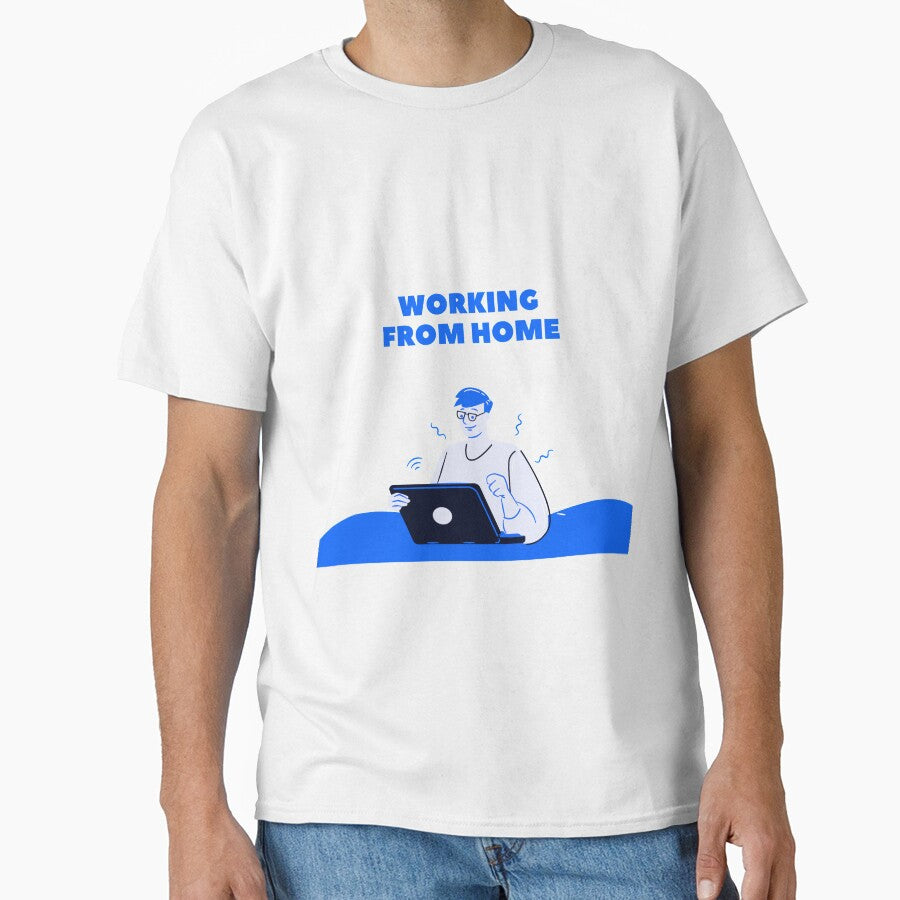 working from home by samirou99 T-Shirts, Hoodie, Sweatshirt | BlankRebels.com (Image 1)