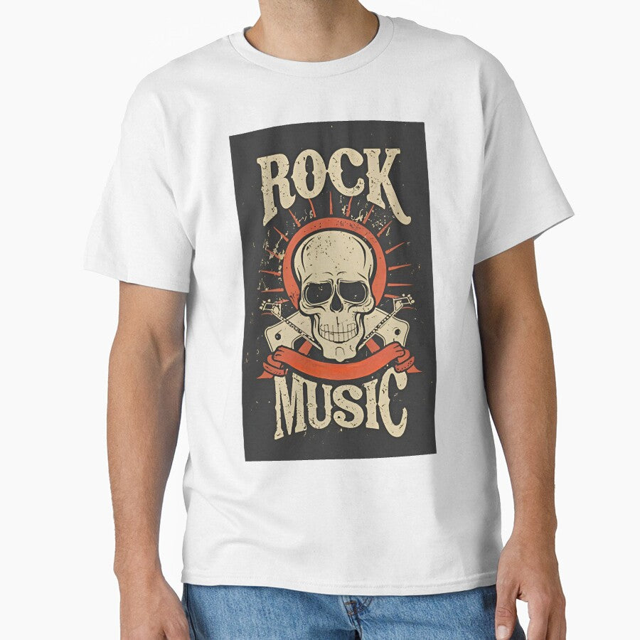 Skull Rock Music | Gothic Heavy Metal Skull T-shirt & Hoodie by TTCCAI Sweatshirt | BlankRebels.com (Image 1)