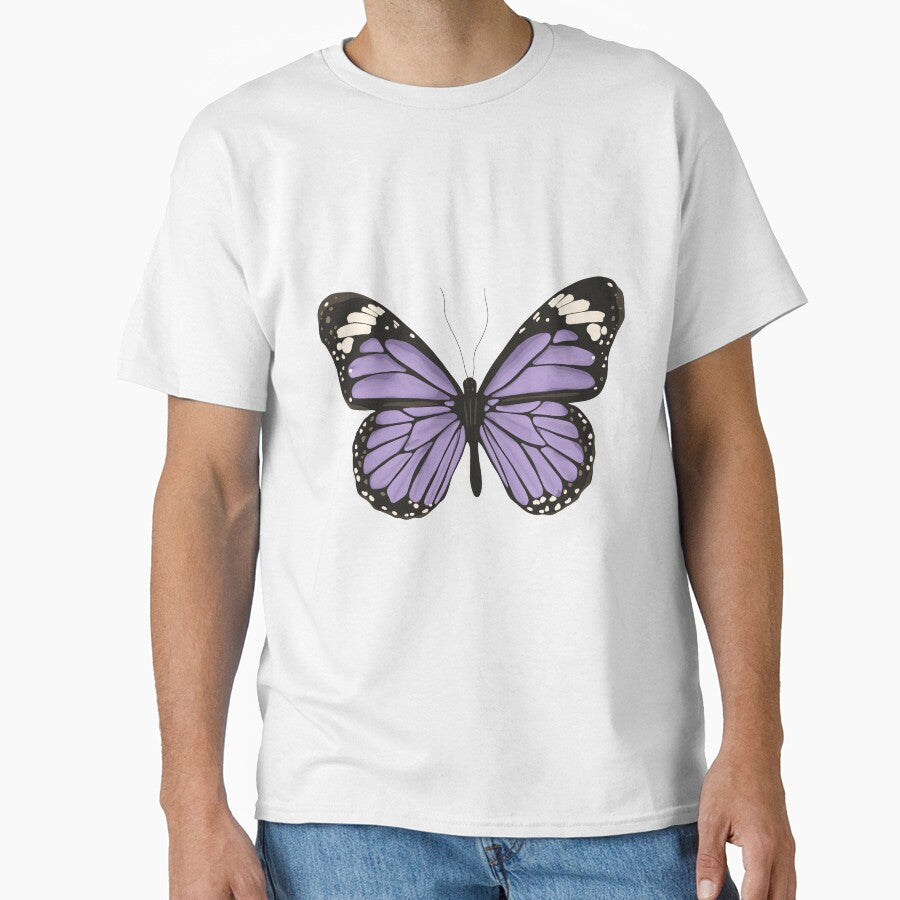 Purple Monarch Butterfly Illustration by ivyandstone T-Shirts, Hoodie, Sweatshirt | BlankRebels.com (Image 1)
