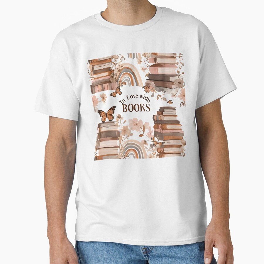 In Love with Books Aesthetic Vintage Book Art by Monascreativeempire T-Shirts, Hoodie, Sweatshirt | BlankRebels.com (Image 1)