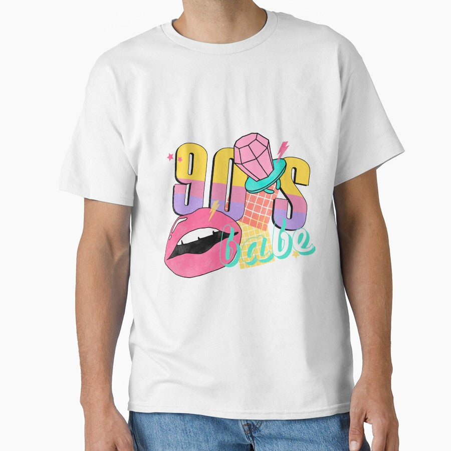 90s Babe retro theme by JayDesignLabs T-Shirts, Hoodie, Sweatshirt | BlankRebels.com (Image 1)