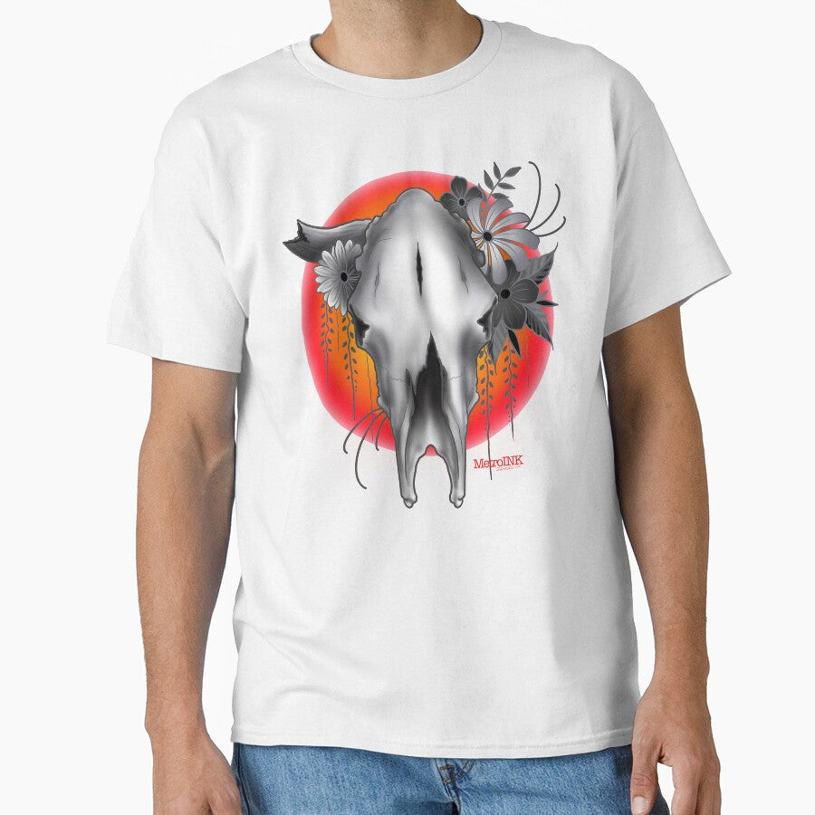 Cow Skull by MetroInk T-Shirts, Hoodie, Sweatshirt | BlankRebels.com (Image 1)