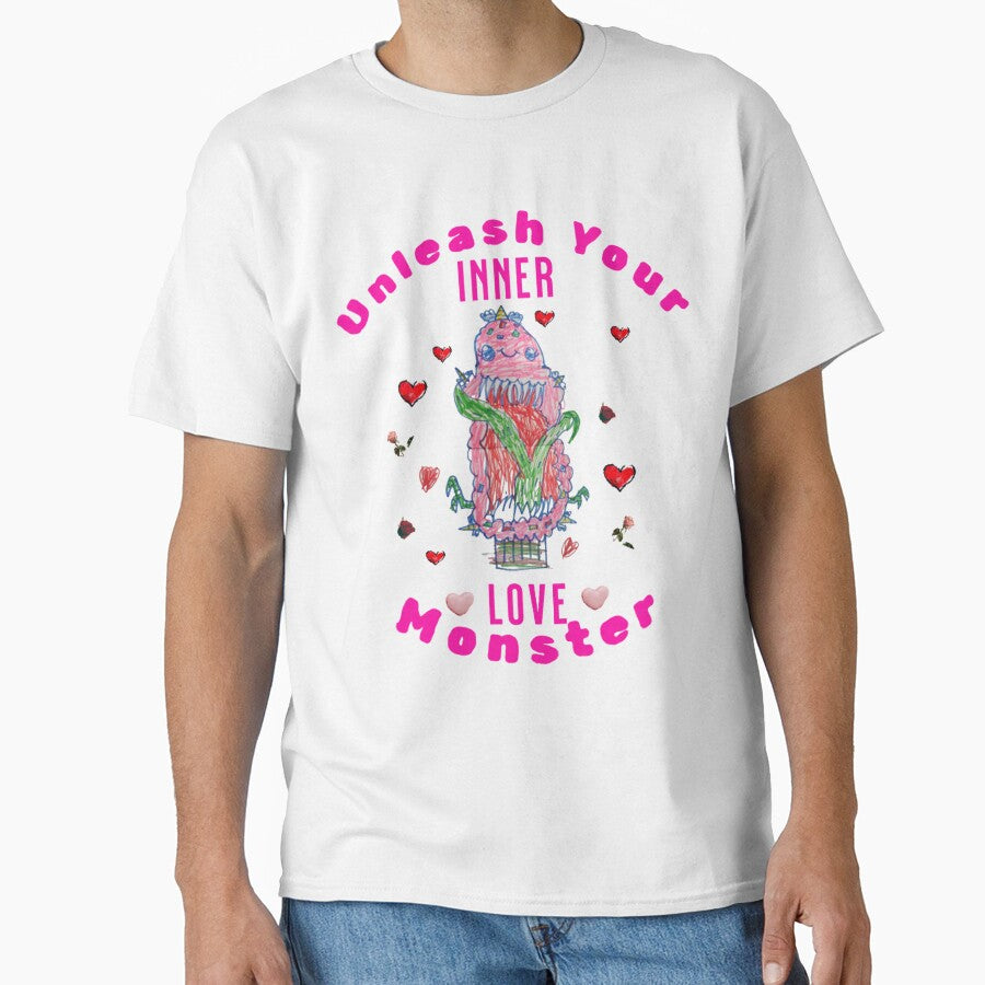 Love Your Inner Love Monster | Cute & Quirky Monster Art by squigglesbyzoe T-Shirts, Hoodie, Sweatshirt (Image 1)