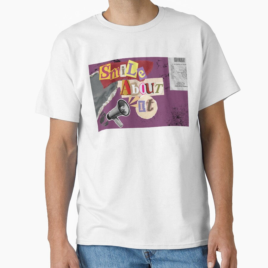 Smile About It | Grunge Y2K Design by CyberangelPrint T-Shirts, Hoodie, Sweatshirt | BlankRebels.com (Image 1)