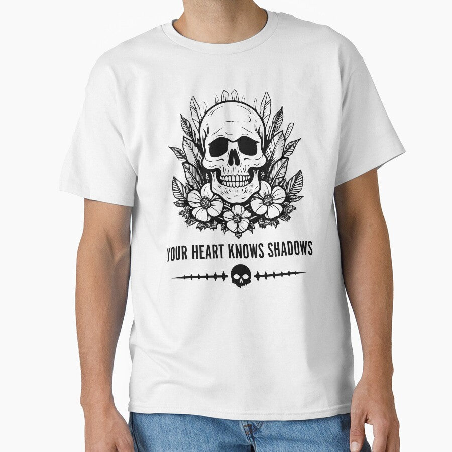 Your Heart Knows Shadows: A Gothic Love Echo by Gothic-Quotes T-Shirts, Hoodie, Sweatshirt | BlankRebels.com (Image 1)