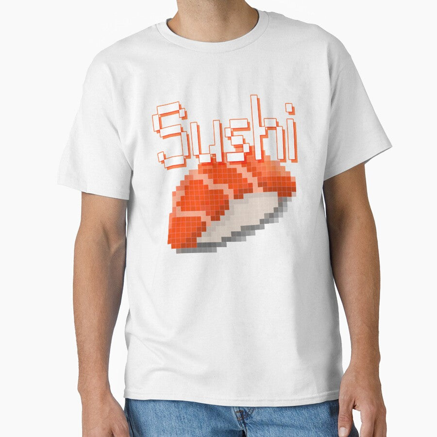 Sushi pixel w/ letter by Reyconsola