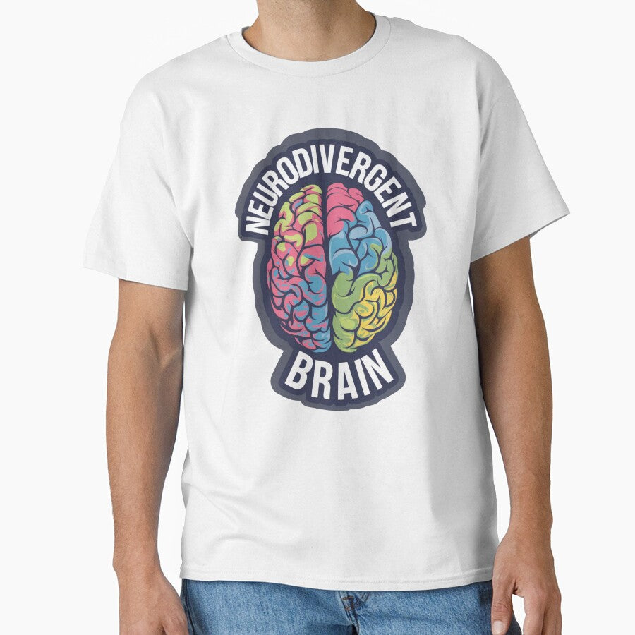 Neurodivergent Brain Sticker - Bold and Colorful Representation by WatermelonPink T-Shirts, Hoodie, Sweatshirt (Image 1)