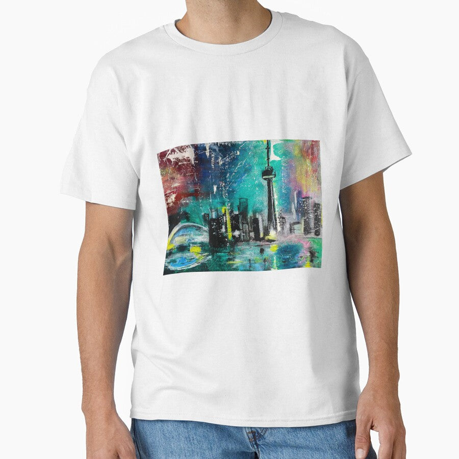 Toronto "Colour Me 6ix" Abstract Painting by AureliaReneeArt T-Shirts, Hoodie, Sweatshirt | BlankRebels.com (Image 1)