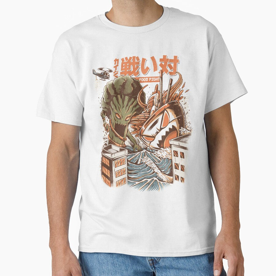 Brocco vs Ramen Kaijus by Ilustrata® T-Shirts, Hoodie, Sweatshirt | BlankRebels.com (Image 1)