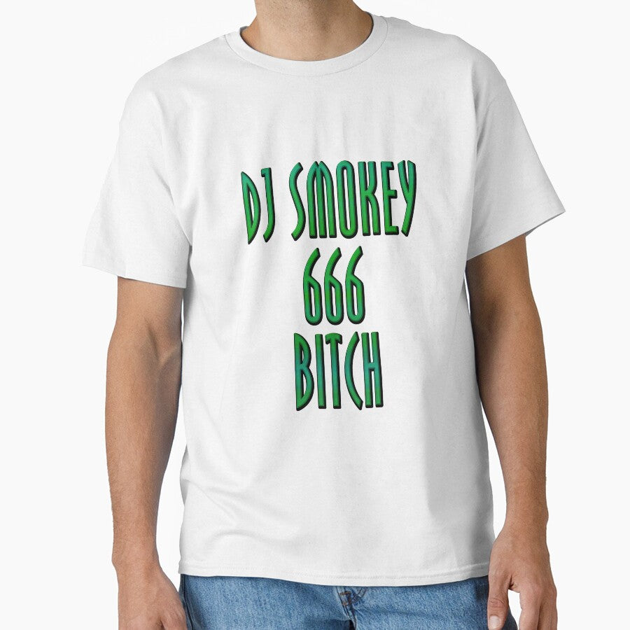 Dj Smokey 666 Bitch logo by JuicySchinken T-Shirts, Hoodie, Sweatshirt | BlankRebels.com (Image 1)
