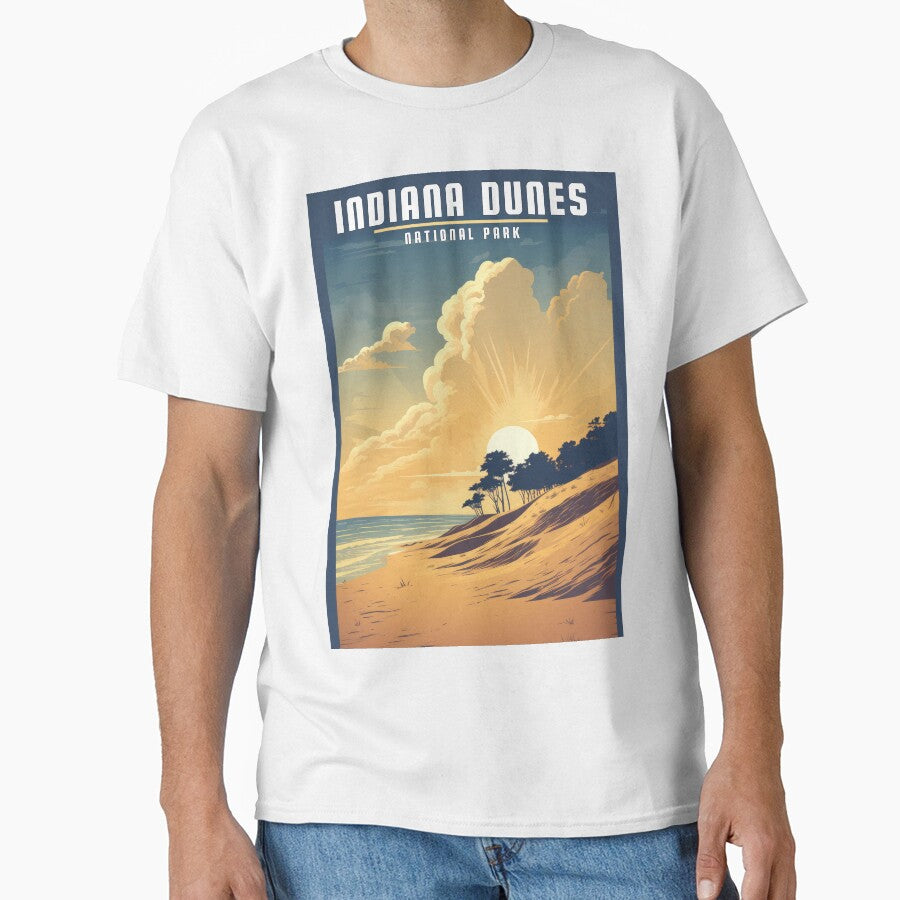 Indiana Dunes Sunset National Park by WanderlustArtsy T-Shirts, Hoodie, Sweatshirt | BlankRebels.com (Image 1)