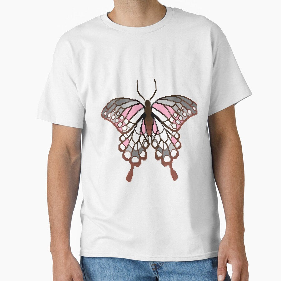 Demigirl Pride Butterfly by MetallicWings15 T-Shirts, Hoodie, Sweatshirt | BlankRebels.com (Image 1)