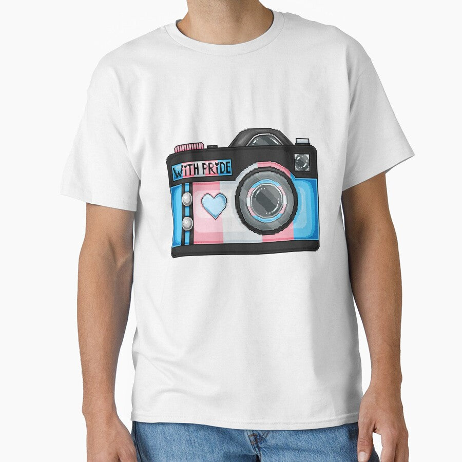 Trans Pride Pixel Camera by MetallicWings15 T-Shirts, Hoodie, Sweatshirt | BlankRebels.com (Image 1)