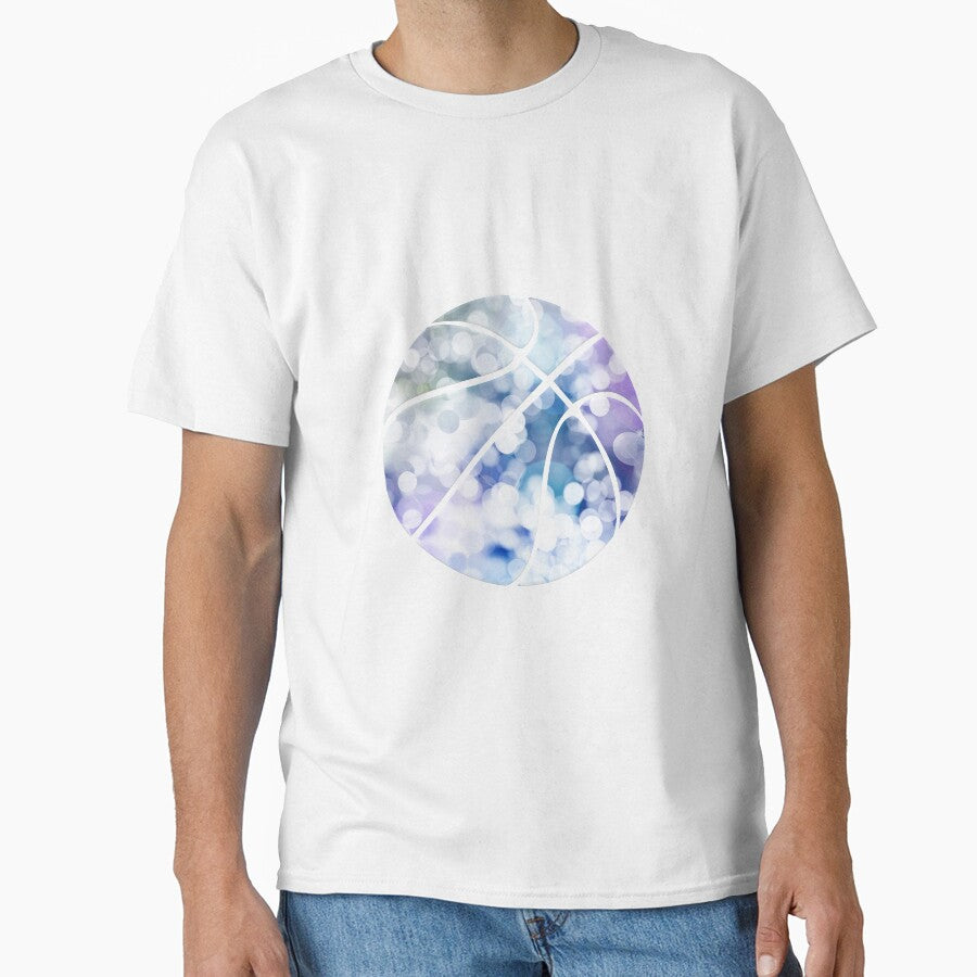 Abstract Basketball Design - Motivational Sports - Holiday Winter Watercolor by Gaming x Sports T-Shirts,... (Image 1)