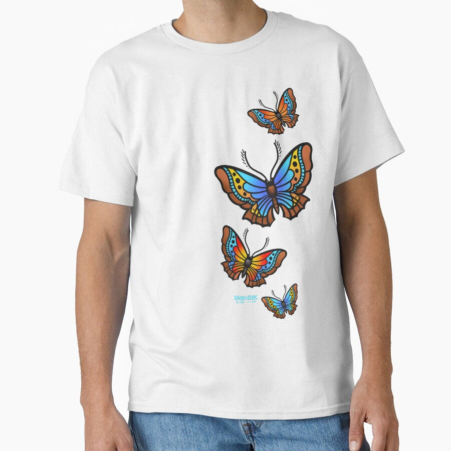 Trad Butterflies by MetroInk T-Shirts, Hoodie, Sweatshirt | BlankRebels.com (Image 1)