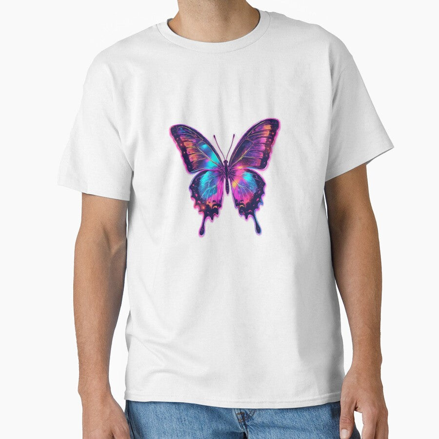 Neon Y2K Butterfly Aesthetic by blewwaffle T-Shirts, Hoodie, Sweatshirt | BlankRebels.com (Image 1)
