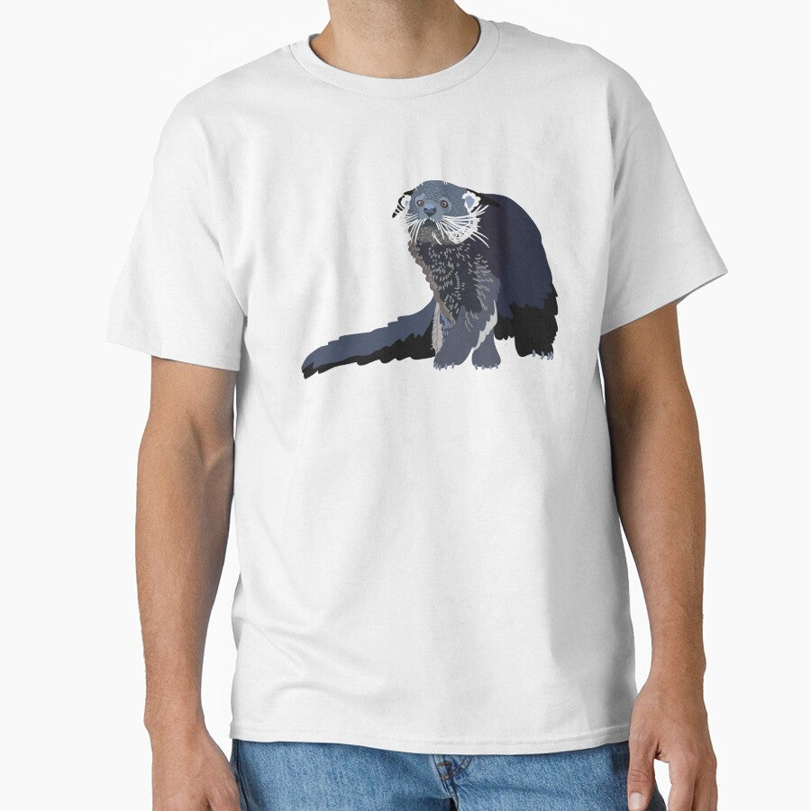 B is for Binturong ,Binturong – Curious Asian Bearcat Wildlife Illustration by PrettylittlepastelUk T-Shirts,... (Image 1)
