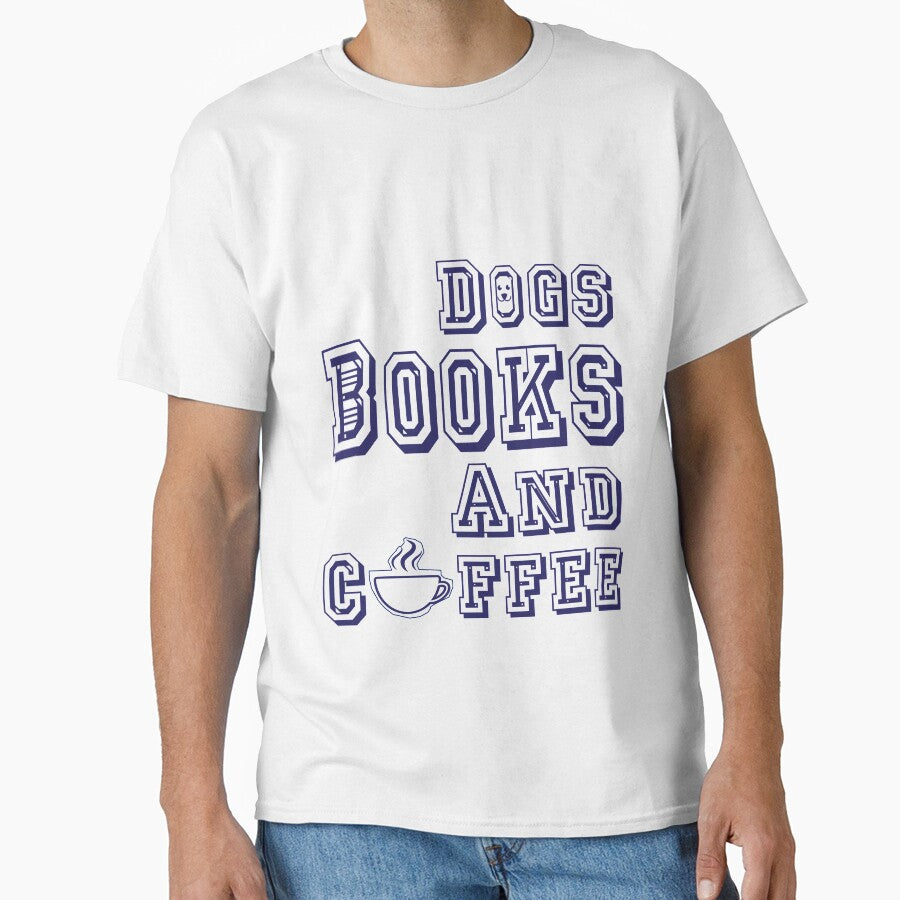 Dogs Books And Coffee : gift for lovers coffee and dogs and books by Badrart T-Shirts, Hoodie, Sweatshirt (Image 1)