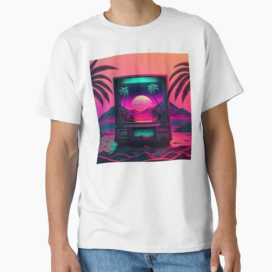 Vaporwave CRT TV by VibrantView T-Shirts, Hoodie, Sweatshirt | BlankRebels.com (Image 1)