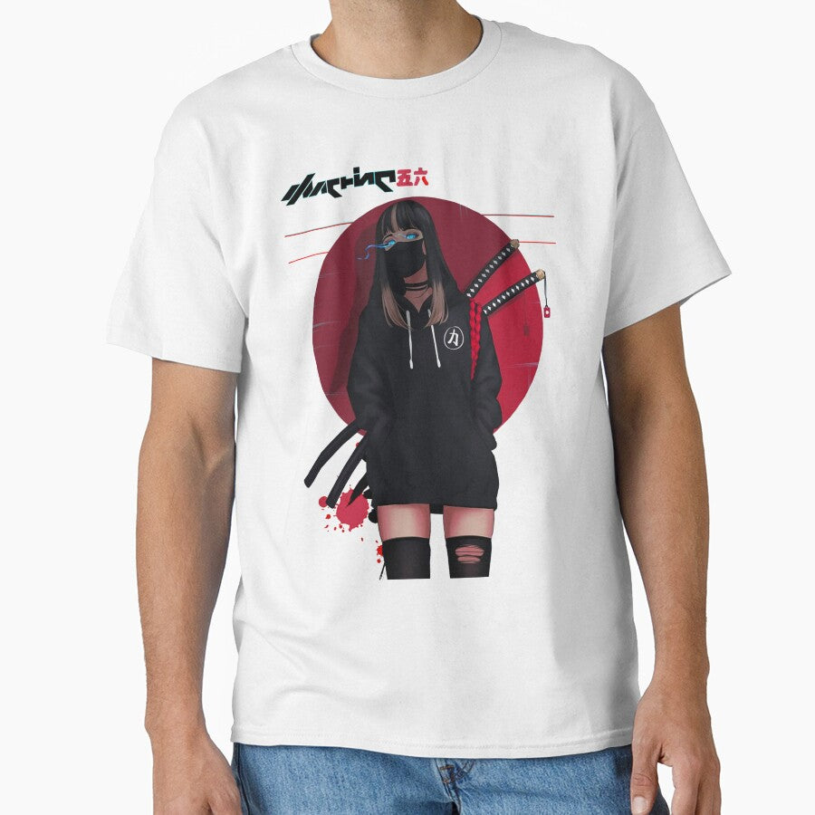 Urban Japanese Cyberpunk Girl Vaporwave anime manga by ANIME MANGA CARTOON ★★★★★ T-Shirts, Hoodie, Sweatshirt (Image 1)