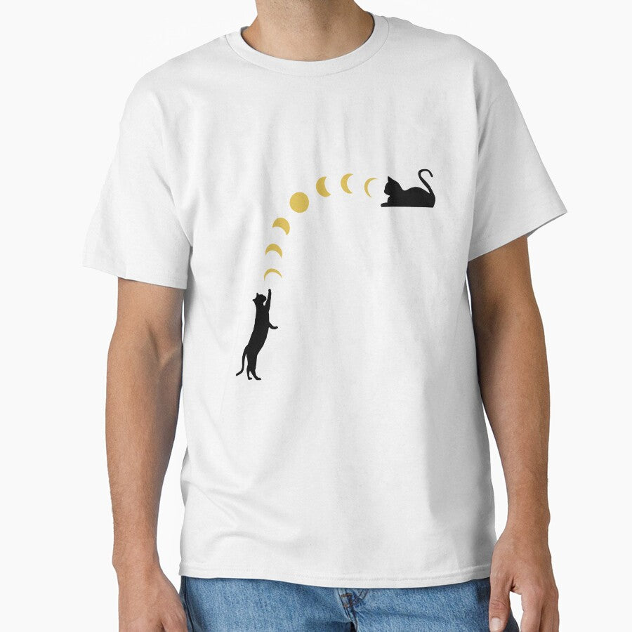 Cats Playing with the Moon Phases by uhnotsocool T-Shirts, Hoodie, Sweatshirt | BlankRebels.com (Image 1)