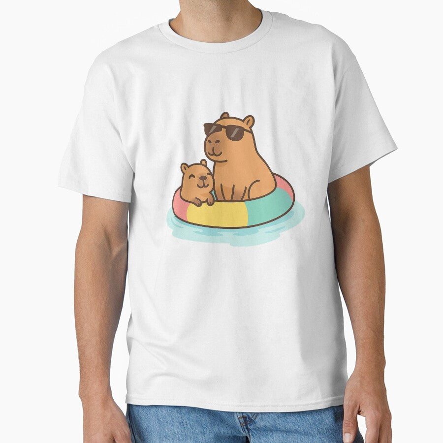 Chill Capybara Poolday by TheCapyLife T-Shirts, Hoodie, Sweatshirt | BlankRebels.com (Image 1)