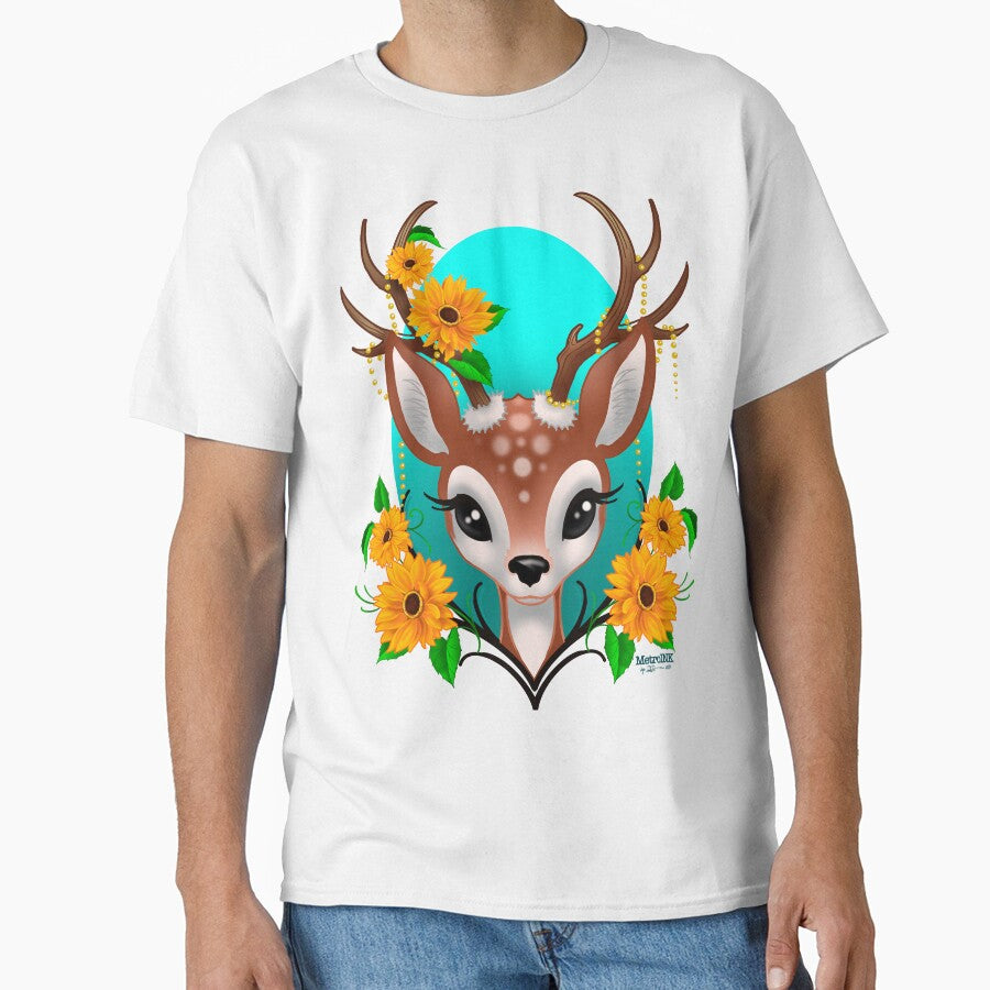 It’s Sunflowers Deer by MetroInk T-Shirts, Hoodie, Sweatshirt | BlankRebels.com (Image 1)