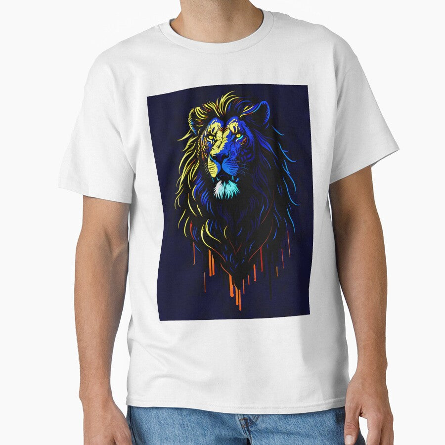 Lion Art Majestic Animal Portrait by druidwolfart T-Shirts, Hoodie, Sweatshirt | BlankRebels.com (Image 1)