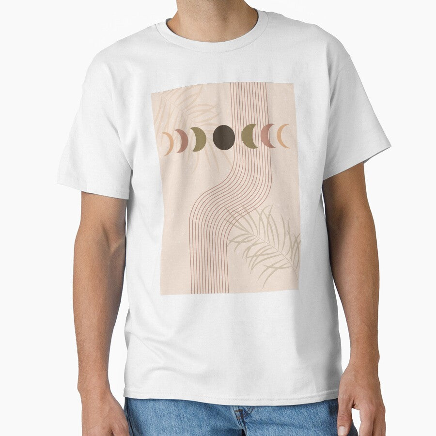 Pastel Boho Art Print, Neutral Moon Bohemian Art by Kink Collective T-Shirts, Hoodie, Sweatshirt | BlankRebels.com (Image 1)