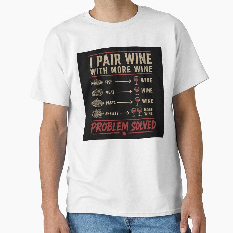 Pair Wisely Wine Humor Design Black by Anime-Wine