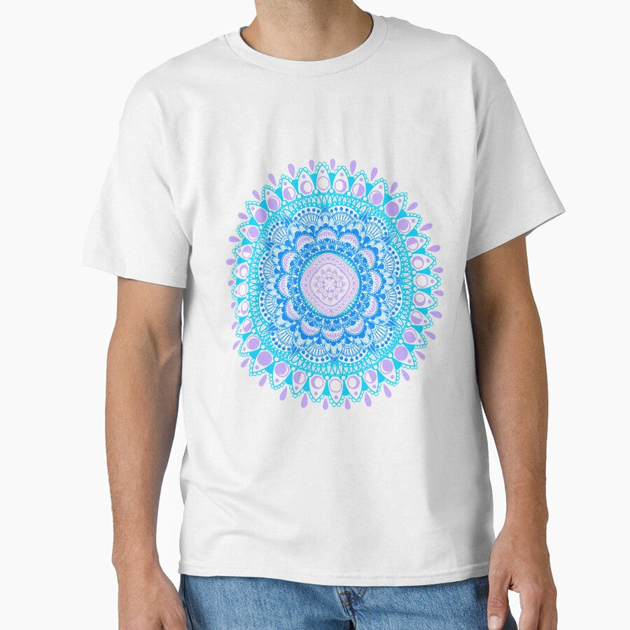 moon phase geometric design teal ver. by hamsterparent T-Shirts, Hoodie, Sweatshirt | BlankRebels.com (Image 1)