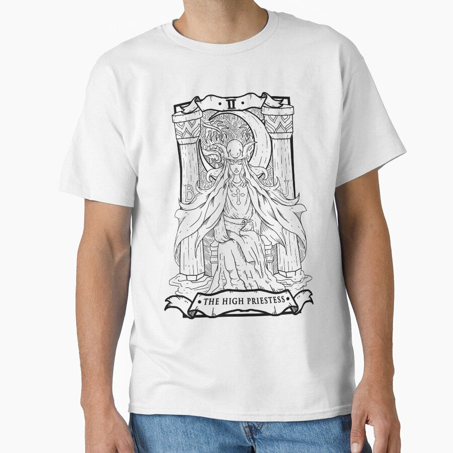 Tarot Card The High Priestess by Fabian Manser T-Shirts, Hoodie, Sweatshirt | BlankRebels.com (Image 1)
