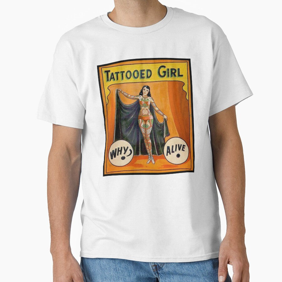 TATTOOED GIRL : Vintage Circus Sideshow Advertising Print by posterbobs