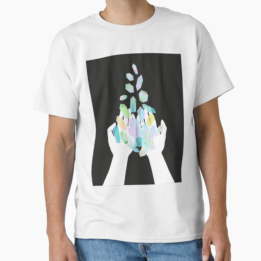 crystal gift with black background by anneamanda T-Shirts, Hoodie, Sweatshirt | BlankRebels.com (Image 1)