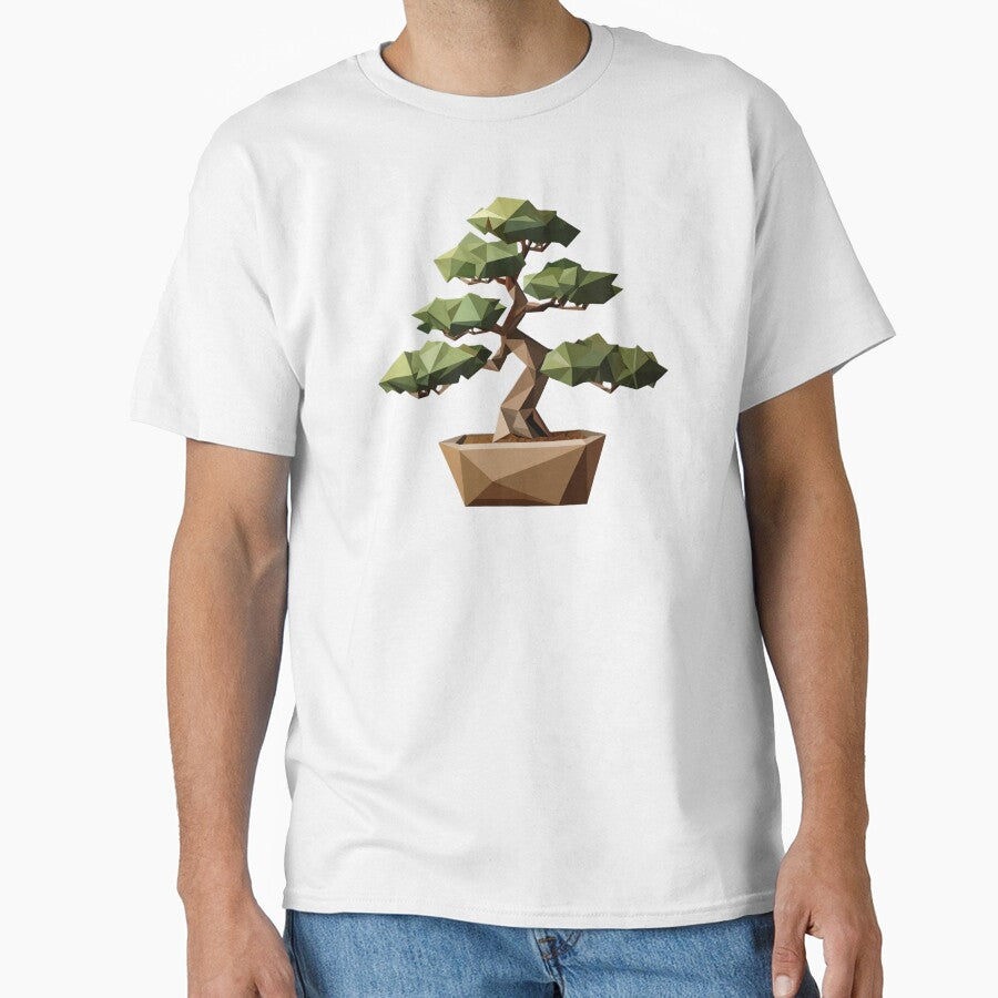 Bonsai Minimalistic Geometric Art by Origaminimal