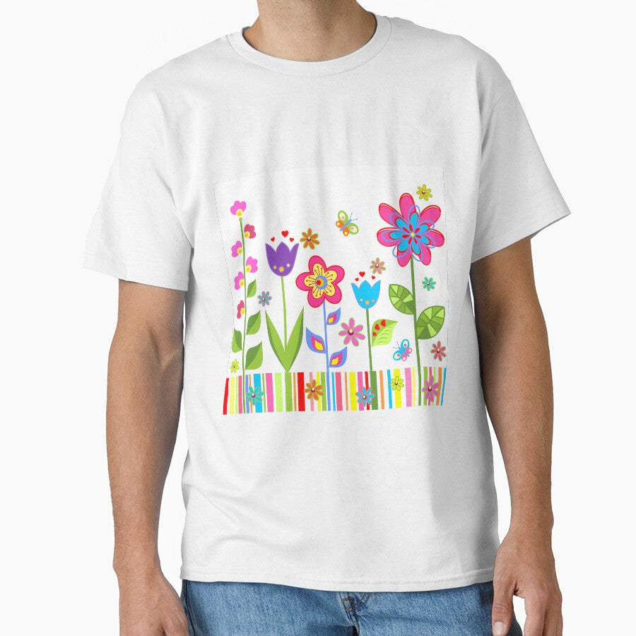 Multicolored Floral Garden Merchandise by cindyfordyce T-Shirts, Hoodie, Sweatshirt | BlankRebels.com (Image 1)