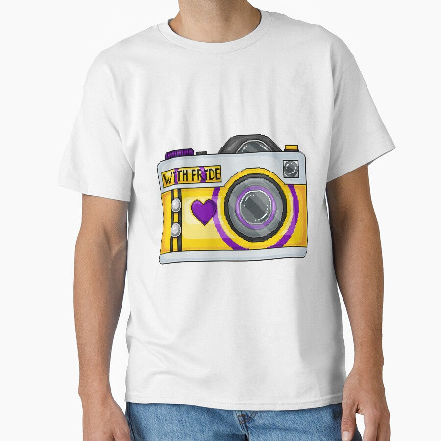 Intersex Pride Pixel Camera by MetallicWings15 T-Shirts, Hoodie, Sweatshirt | BlankRebels.com (Image 1)